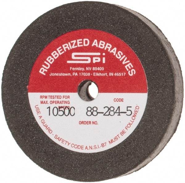 Made in USA - 2" Diam x 1/4" Hole x 3/8" Thick, 80 Grit Surface Grinding Wheel - Aluminum Oxide/Silicon Carbide Blend, Medium Grade, 10,500 Max RPM - Apex Tool & Supply