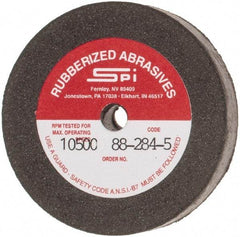 Made in USA - 2" Diam x 1/4" Hole x 3/8" Thick, 80 Grit Surface Grinding Wheel - Aluminum Oxide/Silicon Carbide Blend, Medium Grade, 10,500 Max RPM - Apex Tool & Supply