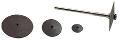 Made in USA - 5/8" Diam x 1/16" Hole x 3/32" Thick, Surface Grinding Wheel - Medium Grade, 20,000 Max RPM - Apex Tool & Supply