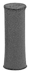 Made in USA - 1/4" Max Diam x 7/8" Long, Cylinder, Rubberized Point - Coarse Grade, Silicon Carbide, 1/16" Arbor Hole, Unmounted - Apex Tool & Supply