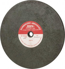 Made in USA - 8" Diam x 1/2" Hole x 3/8" Thick, 46 Grit Surface Grinding Wheel - Aluminum Oxide/Silicon Carbide Blend, Coarse Grade, 2,600 Max RPM - Apex Tool & Supply