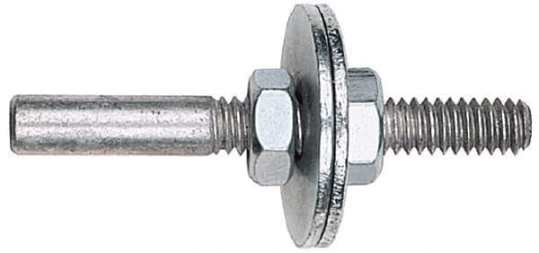 Made in USA - 1/4" Shank Rubberized Abrasive Point Mandrel - 1/4" Hole Compatibility, for Small Wheels - Apex Tool & Supply