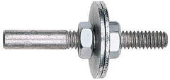Made in USA - 1/4" Shank Rubberized Abrasive Point Mandrel - 1/4" Hole Compatibility, for Small Wheels - Apex Tool & Supply