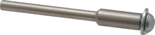 Made in USA - 1/8" Shank Rubberized Abrasive Point Mandrel - 1/8" Hole Compatibility, for Small Wheels - Apex Tool & Supply
