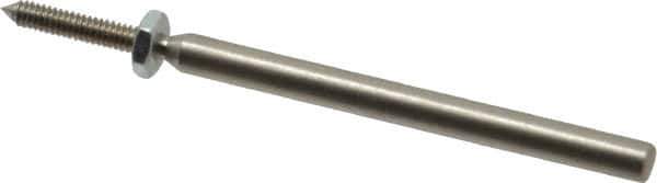 Made in USA - 1/8" Shank Rubberized Abrasive Point Mandrel - 1/16" Hole Compatibility, for Points - Apex Tool & Supply