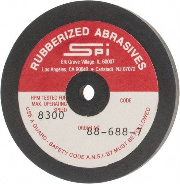 Made in USA - 2-1/2" Diam x 1/4" Hole x 1/4" Thick, 240 Grit Surface Grinding Wheel - Aluminum Oxide/Silicon Carbide Blend, Very Fine Grade, 8,300 Max RPM - Apex Tool & Supply