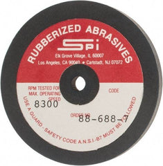 Made in USA - 2-1/2" Diam x 1/4" Hole x 1/4" Thick, 240 Grit Surface Grinding Wheel - Aluminum Oxide/Silicon Carbide Blend, Very Fine Grade, 8,300 Max RPM - Apex Tool & Supply