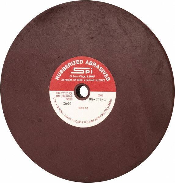 Made in USA - 8" Diam x 1/2" Hole x 1/2" Thick, 120 Grit Surface Grinding Wheel - Aluminum Oxide/Silicon Carbide Blend, Fine Grade, 2,600 Max RPM - Apex Tool & Supply