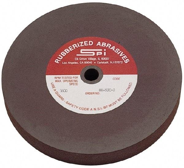 Made in USA - 6" Diam x 1/2" Hole x 1/8" Thick, 120 Grit Surface Grinding Wheel - Aluminum Oxide/Silicon Carbide Blend, Fine Grade, 3,500 Max RPM - Apex Tool & Supply