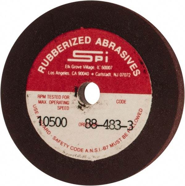 Made in USA - 2" Diam x 1/4" Hole x 1/4" Thick, 120 Grit Surface Grinding Wheel - Aluminum Oxide/Silicon Carbide Blend, Fine Grade, 10,500 Max RPM - Apex Tool & Supply