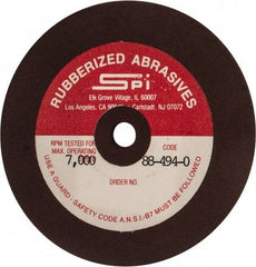 Made in USA - 3" Diam x 1/4" Hole x 1/8" Thick, 120 Grit Surface Grinding Wheel - Aluminum Oxide/Silicon Carbide Blend, Fine Grade, 7,000 Max RPM - Apex Tool & Supply