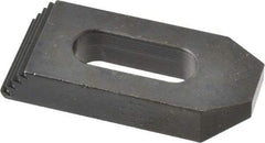 Gibraltar - M6, M8 & M10mm Stud, Steel, Plain Strap Clamp - 21mm Travel, 64mm OAL x 25mm Wide x 13mm High, Black Oxide Finish, Tapered Nose - Apex Tool & Supply