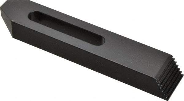 Gibraltar - M6, M8 & M10mm Stud, Steel, Plain Strap Clamp - 56mm Travel, 152mm OAL x 29mm Wide x 19mm High, Black Oxide Finish, Tapered Nose - Apex Tool & Supply