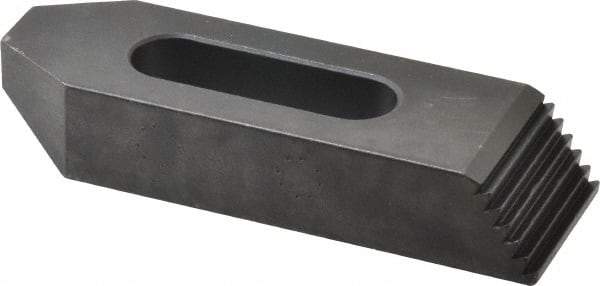 Gibraltar - M12mm Stud, Steel, Plain Strap Clamp - 33mm Travel, 102mm OAL x 32mm Wide x 16mm High, Black Oxide Finish, Tapered Nose - Apex Tool & Supply