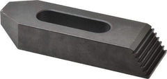Gibraltar - M12mm Stud, Steel, Plain Strap Clamp - 33mm Travel, 102mm OAL x 32mm Wide x 16mm High, Black Oxide Finish, Tapered Nose - Apex Tool & Supply