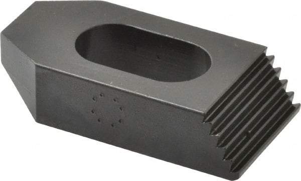 Gibraltar - M16mm Stud, Steel, Plain Strap Clamp - 14mm Travel, 64mm OAL x 32mm Wide x 16mm High, Black Oxide Finish, Tapered Nose - Apex Tool & Supply