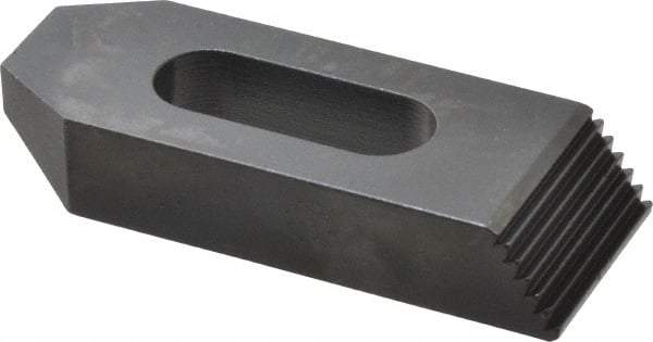 Gibraltar - M16mm Stud, Steel, Plain Strap Clamp - 30mm Travel, 102mm OAL x 38mm Wide x 19mm High, Black Oxide Finish, Tapered Nose - Apex Tool & Supply