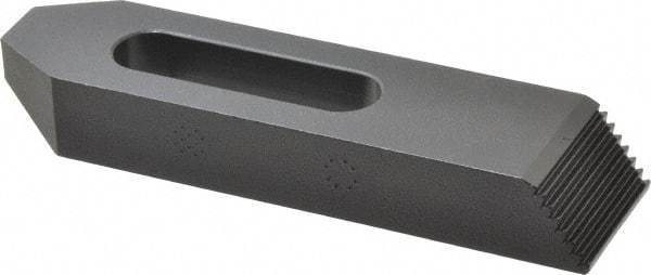 Gibraltar - M16mm Stud, Steel, Plain Strap Clamp - 49mm Travel, 152mm OAL x 38mm Wide x 22mm High, Black Oxide Finish, Tapered Nose - Apex Tool & Supply