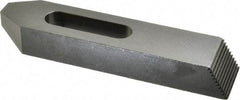 Gibraltar - M20mm Stud, Steel, Plain Strap Clamp - 56mm Travel, 203mm OAL x 45mm Wide x 29mm High, Black Oxide Finish, Tapered Nose - Apex Tool & Supply