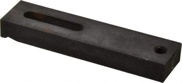 Gibraltar - 3/8" Stud, Medium Carbon Steel, Strap Clamp - 1-1/2" Travel, 5" OAL x 1-1/4" Wide x 5/8" High, Black Oxide Finish, Radius Nose - Apex Tool & Supply