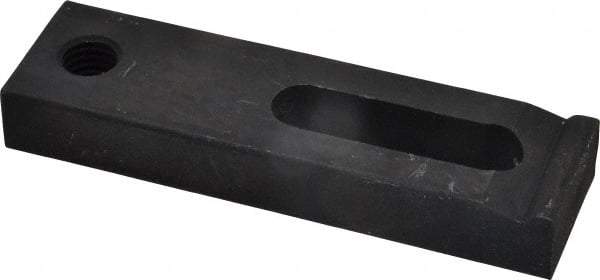 Gibraltar - 1/2" Stud, Medium Carbon Steel, Strap Clamp - 1-1/2" Travel, 4-1/2" OAL x 1-1/4" Wide x 5/8" High, Black Oxide Finish, Radius Nose - Apex Tool & Supply
