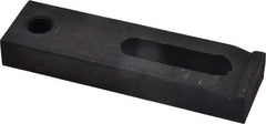 Gibraltar - 1/2" Stud, Medium Carbon Steel, Strap Clamp - 1-1/2" Travel, 4-1/2" OAL x 1-1/4" Wide x 5/8" High, Black Oxide Finish, Radius Nose - Apex Tool & Supply