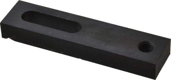 Gibraltar - 1/2" Stud, Medium Carbon Steel, Strap Clamp - 1-1/2" Travel, 5" OAL x 1-1/4" Wide x 5/8" High, Black Oxide Finish, Radius Nose - Apex Tool & Supply