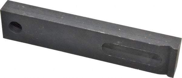 Gibraltar - 1/2" Stud, Medium Carbon Steel, Strap Clamp - 1-1/2" Travel, 6" OAL x 1-1/4" Wide x 5/8" High, Black Oxide Finish, Radius Nose - Apex Tool & Supply