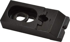 Gibraltar - 3-5/16" OAL x 1-1/2" Overall Width, Low Grip Nose, Steel Manual Edge Clamp - Black Oxide Coating, 3/4" High, 1/2" Socket Cap Screw Slot, 3/4" Travel - Apex Tool & Supply