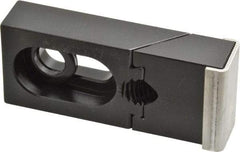 Gibraltar - 3-5/16" OAL x 1-1/2" Overall Width, Standard Grip Nose, Steel Manual Edge Clamp - Black Oxide Coating, 3/4" High, 1/2" Socket Cap Screw Slot, 3/4" Travel - Apex Tool & Supply