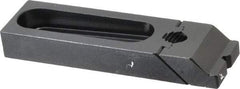 Gibraltar - 5-3/16" OAL x 1-1/2" Overall Width, Low Grip Nose, Steel Manual Edge Clamp - Black Oxide Coating, 3/4" High, 1/2" Socket Cap Screw Slot, 2-1/2" Travel - Apex Tool & Supply