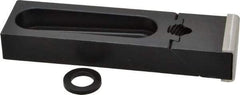 Gibraltar - 5-3/16" OAL x 1-1/2" Overall Width, Standard Grip Nose, Steel Manual Edge Clamp - Black Oxide Coating, 3/4" High, 1/2" Socket Cap Screw Slot, 2-1/2" Travel - Apex Tool & Supply