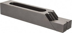 Gibraltar - 7-1/8" OAL x 1-1/2" Overall Width, Standard Grip Nose, Steel Manual Edge Clamp - Black Oxide Coating, 1-1/4" High, 1/2" Socket Cap Screw Slot, 3-5/16" Travel - Apex Tool & Supply
