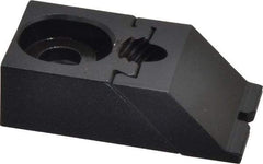 Gibraltar - 1-7/8" OAL x 1" Overall Width, Low Grip Nose, Steel Manual Edge Clamp - Black Oxide Coating, 5/8" High, 5/16" Socket Cap Screw Slot, 1/4" Travel - Apex Tool & Supply