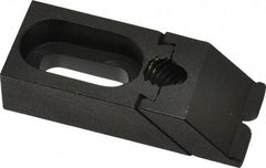 Gibraltar - 2-3/8" OAL x 1" Overall Width, Low Grip Nose, Steel Manual Edge Clamp - Black Oxide Coating, 5/8" High, 5/16" Socket Cap Screw Slot, 3/4" Travel - Apex Tool & Supply