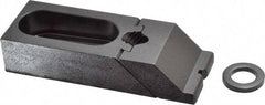 Gibraltar - 3-7/8" OAL x 1-1/2" Overall Width, Low Grip Nose, Steel Manual Edge Clamp - Black Oxide Coating, 7/8" High, 1/2" Socket Cap Screw Slot, 1-1/4" Travel - Apex Tool & Supply