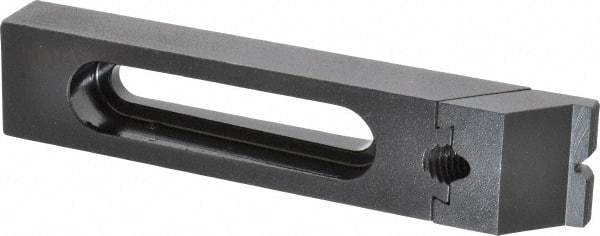 Gibraltar - 7-1/4" OAL x 1-1/2" Overall Width, Low Grip Nose, Steel Manual Edge Clamp - Black Oxide Coating, 7/8" High, 1/2" Socket Cap Screw Slot, 3" Travel - Apex Tool & Supply
