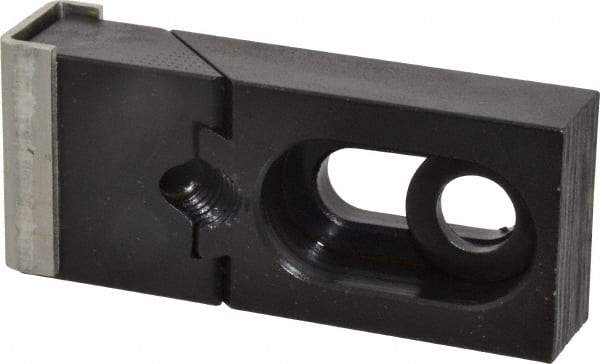 Gibraltar - 2-3/4" OAL x 1-1/4" Overall Width, Standard Grip Nose, Steel Manual Edge Clamp - Black Oxide Coating, 5/8" High, 3/8" Socket Cap Screw Slot, 11/16" Travel - Apex Tool & Supply