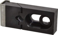 Gibraltar - 2-3/4" OAL x 1-1/4" Overall Width, Standard Grip Nose, Steel Manual Edge Clamp - Black Oxide Coating, 5/8" High, 3/8" Socket Cap Screw Slot, 11/16" Travel - Apex Tool & Supply