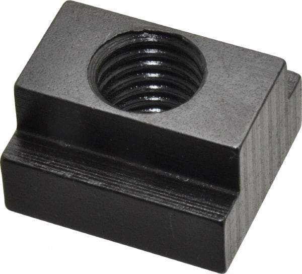 Gibraltar - 5/8-11 Blind Tapped T Slot Nut - 11/16" Slot Width, 1-1/8 x 7/16" Base Width x Height, 1-1/4 x 3/4" OAL x Height - Apex Tool & Supply