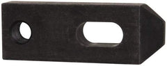 Gibraltar - 17/32" Stud, Carbon Steel, Strap Clamp - 1/2" Travel, 3-1/2" OAL x 1-1/4" Wide x 5/8" High, Black Oxide Finish, Tapered Nose - Apex Tool & Supply