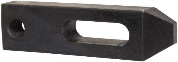 Gibraltar - 17/32" Stud, Carbon Steel, Strap Clamp - 1-1/4" Travel, 4-1/2" OAL x 1-1/4" Wide x 3/4" High, Black Oxide Finish, Tapered Nose - Apex Tool & Supply
