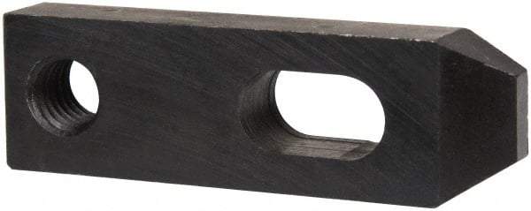 Gibraltar - 21/32" Stud, Carbon Steel, Strap Clamp - 1/2" Travel, 4" OAL x 1-1/4" Wide x 5/8" High, Black Oxide Finish, Tapered Nose - Apex Tool & Supply