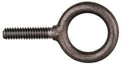 Gibraltar - 28,000 Lb Capacity, Steel, 1-3/4 - 5 Thread, Fixed Lifting Eye Bolt - Fully Threaded, 3-3/4" Shank, 3-3/4" Thread Length, Shoulder - Apex Tool & Supply