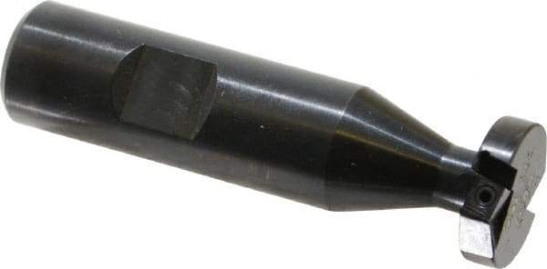 Cutting Tool Technologies - 1/4 Inch Cutting Width, 0.89 Inch Cutting Diameter, 2 Cutter Inserts, 3/4 Inch Shank Diameter, 1215 Insert Style, Indexable Keyseat Cutter - Inch Long Shank - Apex Tool & Supply