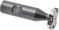Cutting Tool Technologies - 1/4 Inch Cutting Width, 1.265 Inch Cutting Diameter, 4 Cutter Inserts, 3/4 Inch Shank Diameter, 1215 Insert Style, Indexable Keyseat Cutter - Inch Long Shank - Apex Tool & Supply