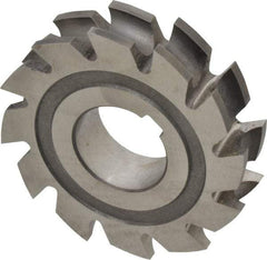 Made in USA - 3/16" Radius, 3/8" Circle Diam, 2-3/4" Diam x 0.635" Wide Cut, High Speed Steel Concave Radius Cutter - 2-3/4" OAL, Arbor Connection, Uncoated, Form Relieved, 10 Teeth - Apex Tool & Supply