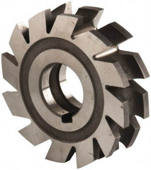 Made in USA - 7/32" Radius, 7/16" Circle Diam, 3" Diam x 0.76" Wide Cut, High Speed Steel Concave Radius Cutter - 3" OAL, Arbor Connection, Uncoated, Form Relieved, 10 Teeth - Apex Tool & Supply