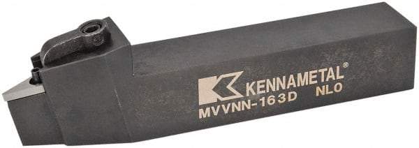 Kennametal - MVVN, Neutral Cut, 0° Lead Angle, 1" Shank Height x 1" Shank Width, Negative Rake Indexable Turning Toolholder - 6" OAL, VN..33. Insert Compatibility, Series Kenloc - Apex Tool & Supply