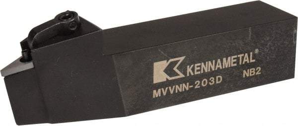 Kennametal - MVVN, Neutral Cut, 0° Lead Angle, 1-1/4" Shank Height x 1-1/4" Shank Width, Negative Rake Indexable Turning Toolholder - 6" OAL, VN..33. Insert Compatibility, Series Kenloc - Apex Tool & Supply
